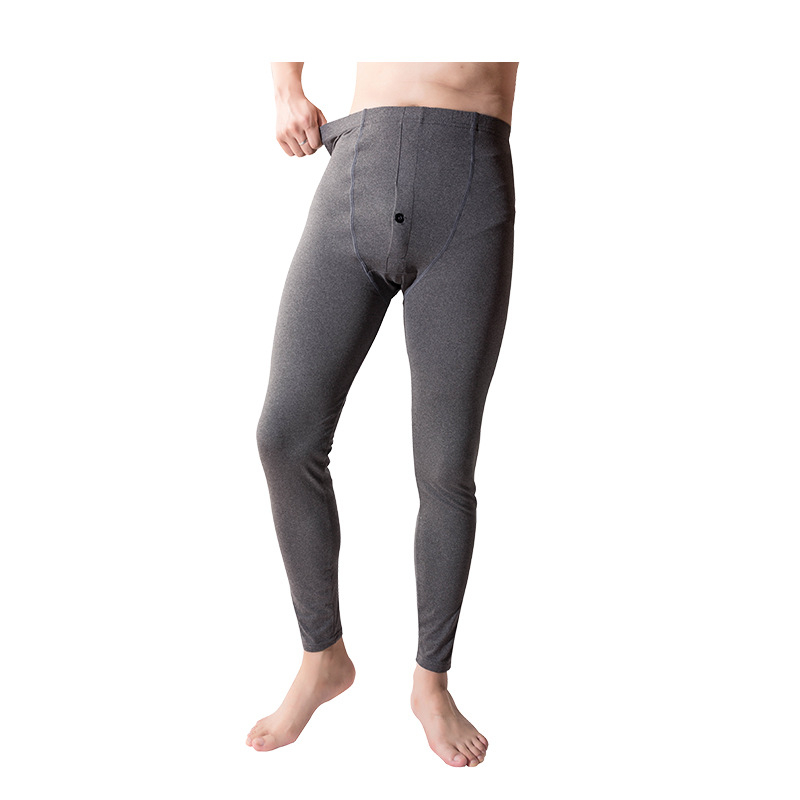 Vyrinės šiltos velūro termo kelnės, trumpesnio ilgio, vienos spalvos, 70–80% poliesterio