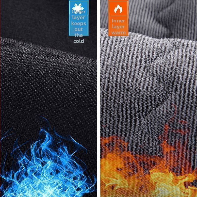 Pánske zimné nohavice s flísovou podšívkou a výplňou zo silk-pamäťovej zmesi, rovný strih