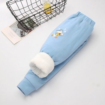 Vaikų žieminės kelnes, tiesaus kirpimo, storos, išorė ir pamušalas iš dirbtinės odos, užpildas iš šilko-pamuko