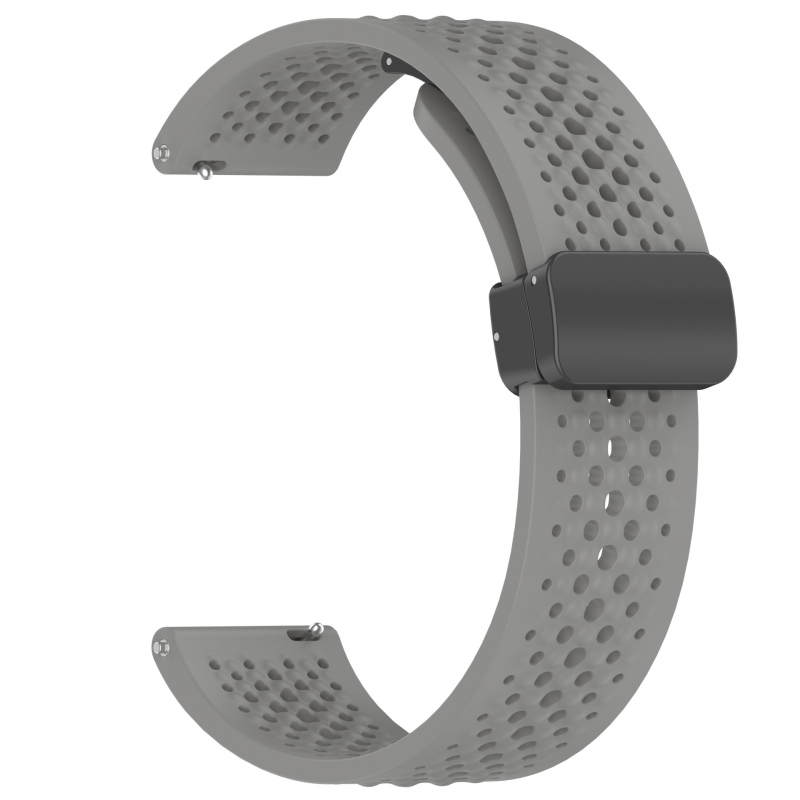 Xiaomi Watch S4 Sporthoz szilikon szíj mágneses csattal, légzőnyílásokkal, hajtogatható, 22 mm szélességű