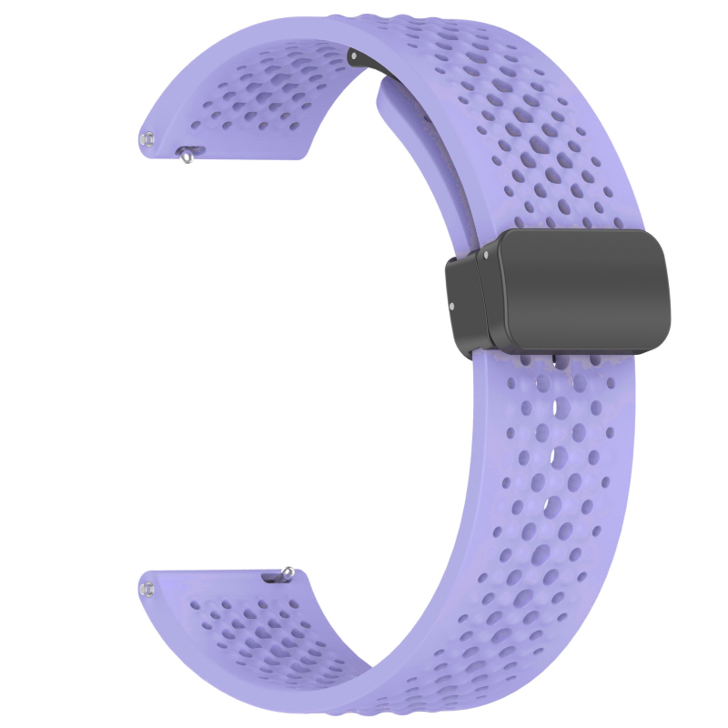 Xiaomi Watch S4 Sporthoz szilikon szíj mágneses csattal, légzőnyílásokkal, hajtogatható, 22 mm szélességű