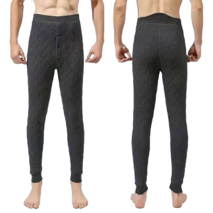 Vyrinės tiesios kelnės su storesniu fliso pamušalu, paprastas dizainas, užpildas: šilko-pamukas, pagrindinė medžiaga: dirbtinė oda