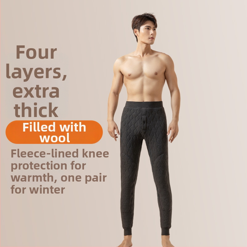 Vyriski termopantalonai su fliso pamušalu ir poliesterio užpildymu, aukštas juosmens, tiesus kirpimas, žiema 2025