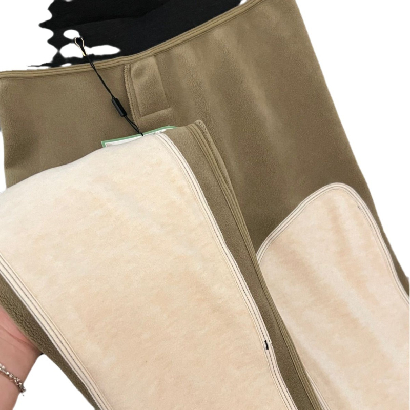 Fulide vilnos-silko izolačios vyriškos kelnės, dvigubo sluoksnio, fleece ir velvetinės apdailos, aukšta juosta, šiltos, 80-90% poliesterio