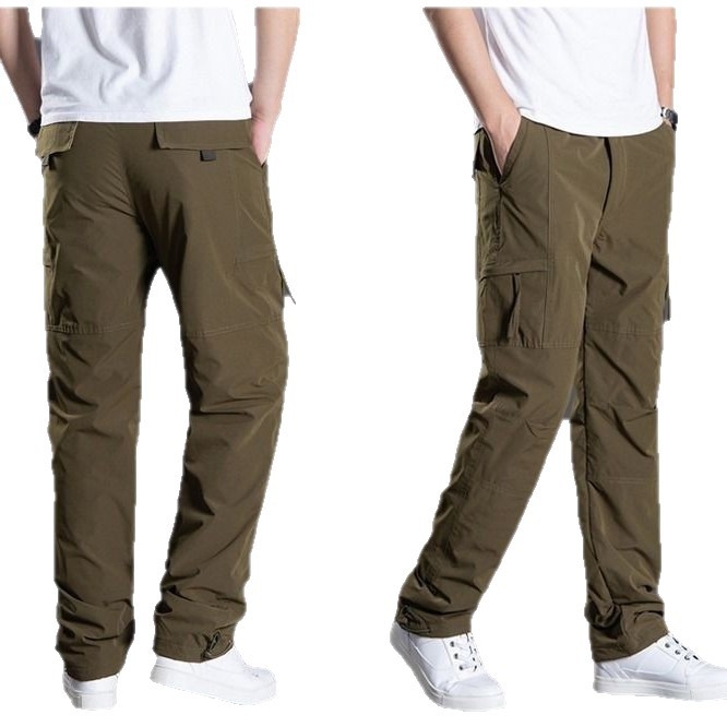 Vyrų lauko žygio kelnės, tiesus kirpimas, storas pamušas, šilkas-pamuko užpildas, pagrindinis audinys - dirbtinė oda, pamušas - dirbtinė oda