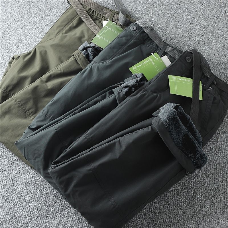 Vyrų lauko žygio kelnės, tiesus kirpimas, storas pamušas, šilkas-pamuko užpildas, pagrindinis audinys - dirbtinė oda, pamušas - dirbtinė oda