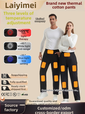 Pánske zimné nohavice s rovnými nohami, látka z polyestrového vlákna, podšívka a výplň z polyestrového vlákna, stredne vysoký pás, športovo-voľnočasový štýl