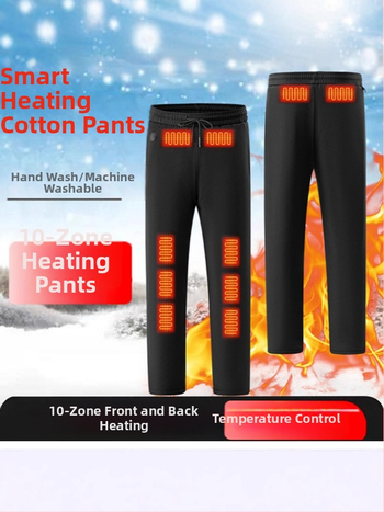 Nohavice s rovným strihom, jednobarevné, výplň z bavlny, stredne vysoký pás, zima 2024