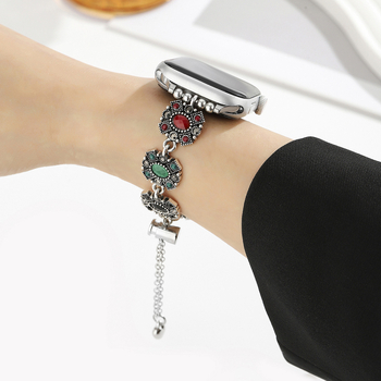 Apple Watch szíj, koreai stílus, rozsdamentes acél, 2025 nyár