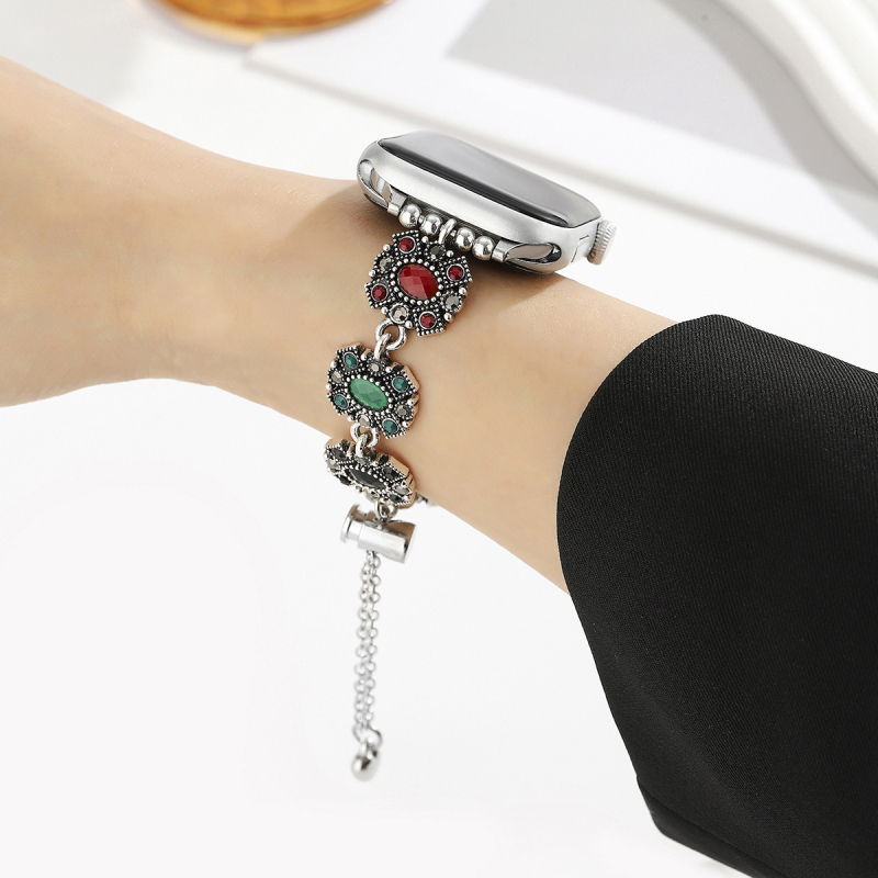 Apple Watch szíj, koreai stílus, rozsdamentes acél, 2025 nyár