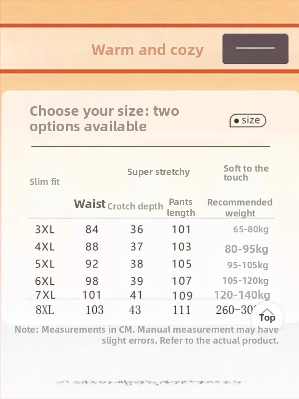 Zimné termo nohavice s vysokým pásom, úzky strih, hrubý výplň z imitácie hodvábno-pamäťového zmesi, hlavný materiál: polyester, podšívka: polyester