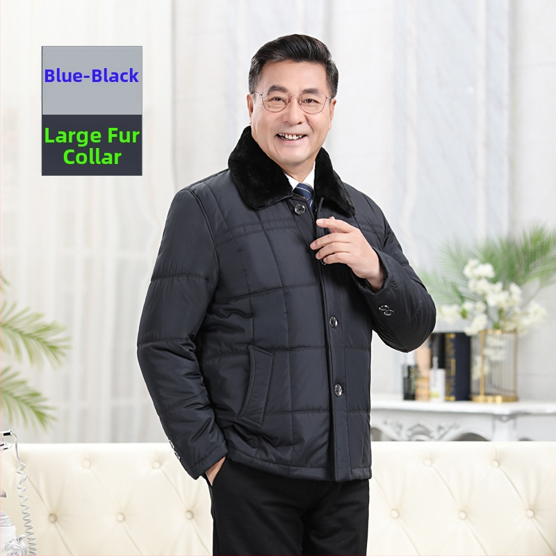 Vyriškas išorinis švarkas su ilgomis rankovėmis, vieno įrišimo užsegimas, tankus poliesterio audinys (100% poliesteris).