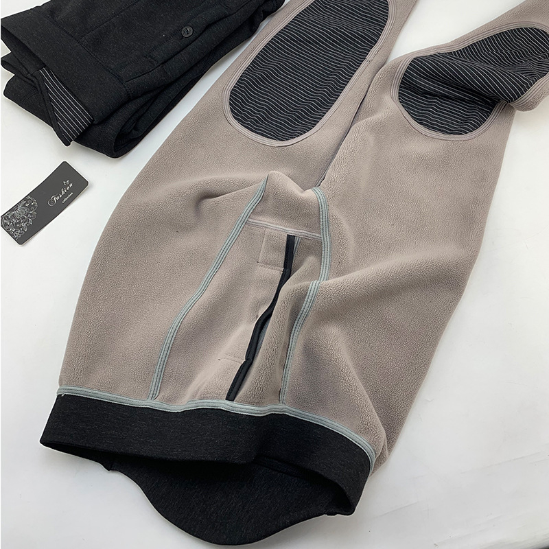 Vyriškos kelnes su velūrine danga, kelių ir juosmens apsauga, šiltos, antibakterinės