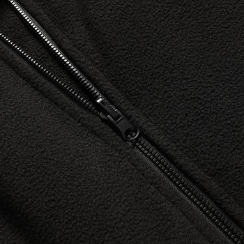 Ανδρικό φλις με επένδυση πολυεστερική, μακρυμάνικο, γιακάς με πέτο, φθινοπωρινό εξωτερικό, φερμουάρ, πλαϊνές τσέπες