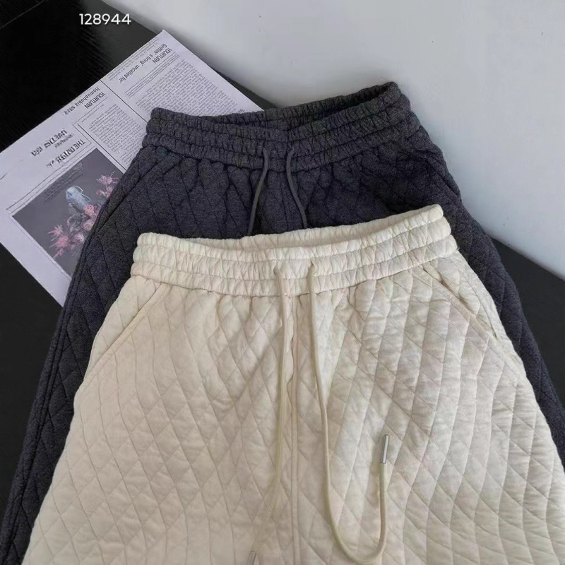 Jesen-zima korejski stil, casual hlače s podstavljem, široke, visokim strukom, jednobojne, za žene 2727
