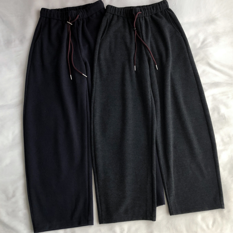 Široké nohavice s vysokým pásom, dlhé, polyester, každodenný elegantný štýl