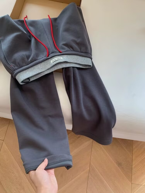 Dámske voľnočasové nohavice s vysokým pásom, polyesterový zmes, rovný až široký strih, pohodlné