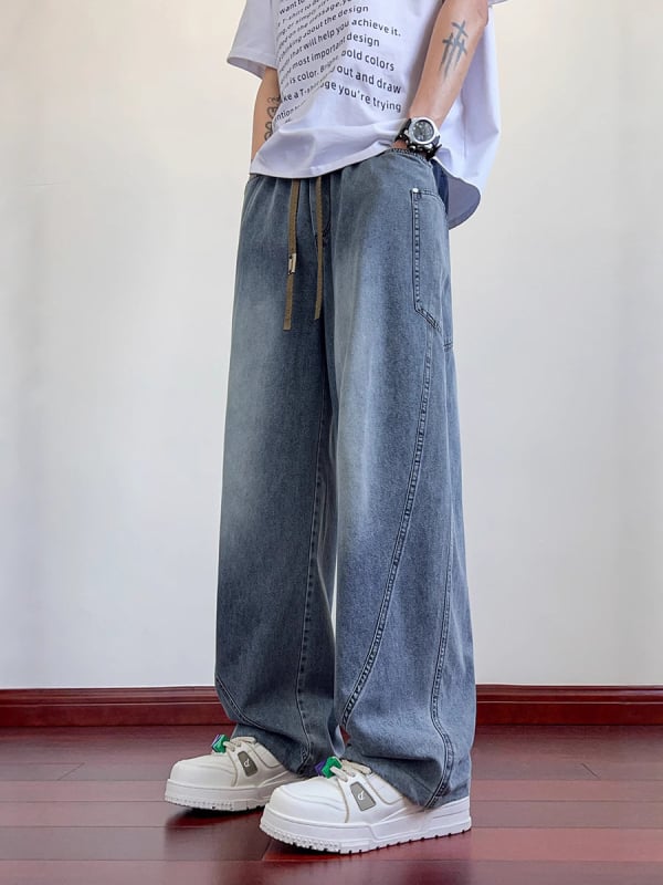 Traperice Lyocell denim, ravno kroj, srednji pojas, ljetni komad