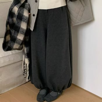 Casual pamučne hlače za žene, visokim strukom, slobodan kroj, dužina 9/10, mikroelastičnost