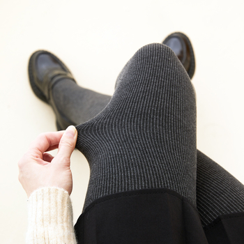 Kõik-ühes rasedusleggings fleece vooder, puuvill-poliesteri kangas, kõrge elastsus, sale lõige