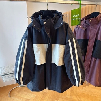 2025 rudens–ziemas brīva piegriezuma patchwork quilted īss jaka no kokvilnas auduma, apaļš kakls, 3/4 piedurknes, ķīniešu stils