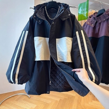 2025 rudens–ziemas brīva piegriezuma patchwork quilted īss jaka no kokvilnas auduma, apaļš kakls, 3/4 piedurknes, ķīniešu stils