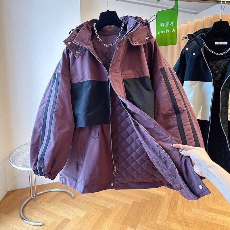 2025 rudens–ziemas brīva piegriezuma patchwork quilted īss jaka no kokvilnas auduma, apaļš kakls, 3/4 piedurknes, ķīniešu stils