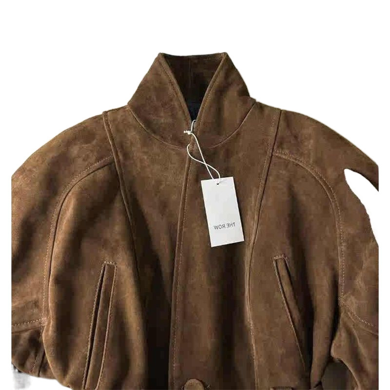 Maillard smeđa kratka jakna sa strukom, korejski stil, jedinstven i elegantan, visokokvalitetna jakna za vjetar