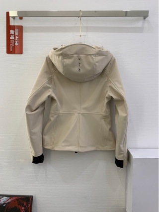 Ženska fleece windbreaker jakna s kapuljom, strukiranje, panelni detalji, korejski stil