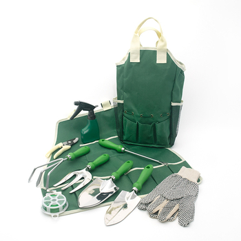 Комплект градински инструменти от неръждаема стомана, 5 части | PP + неръждаема стомана + Oxford плат | за градина и плаж