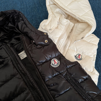 Bērnu pūkaina veste ar kapuci, korejiskais stils, rāvējslēdzējs, 95% balta pīles pūka, mīksts audums, ziemai