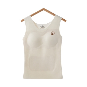 Vestă termică pentru fete adolescente, căptușită cu fleece, dublu strat, guler rotund, pulover, poliester