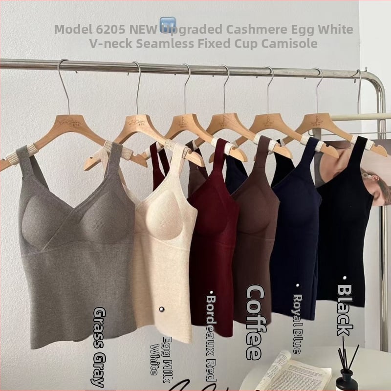 Terminio liemenė su V kaklu ir įsiūtomis krūties pagalvėlėmis, vieno sluoksnio, mišraus audinio, vidutinio svorio 181–200 g/m²