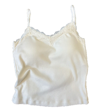 Terminė liemenė su krūties pagalvėlėmis ir nėriniu viršutiniu drabužiu, medvilnė, V formos iškirptė, 251–300 g/m2