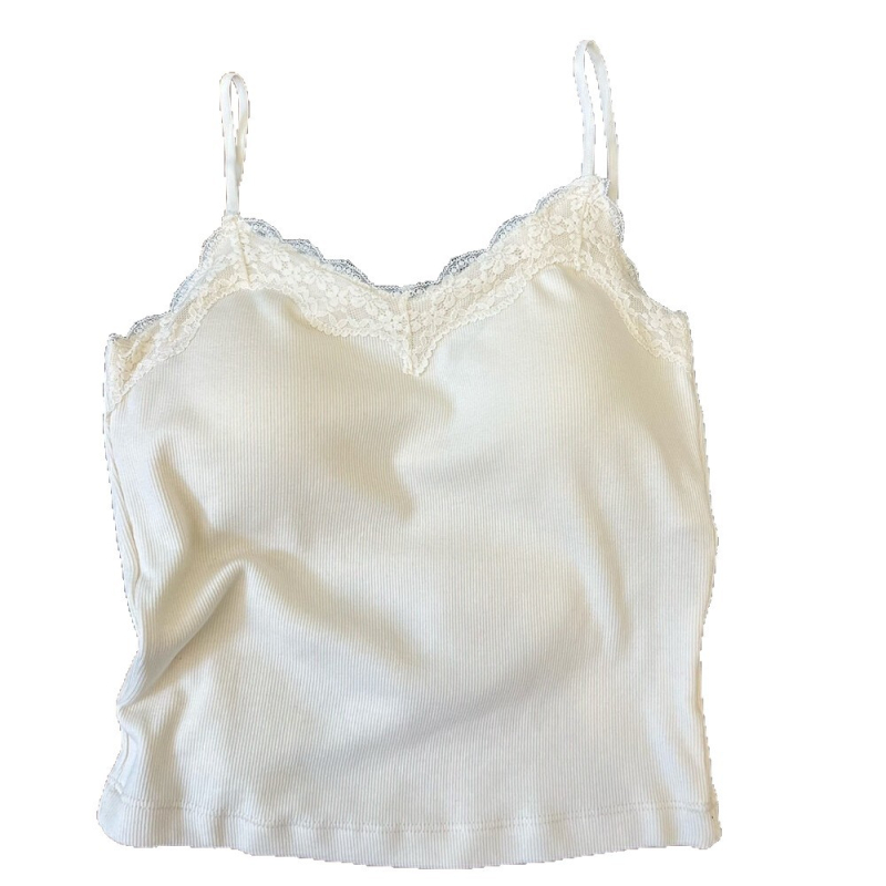 Terminė liemenė su krūties pagalvėlėmis ir nėriniu viršutiniu drabužiu, medvilnė, V formos iškirptė, 251–300 g/m2