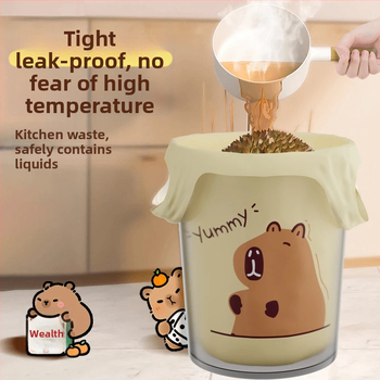 Naminiai šiukšlių maišai su kapibara karikatūriniu dizainu, didelis talpa, spausdintas logotipas, galima pritaikyti