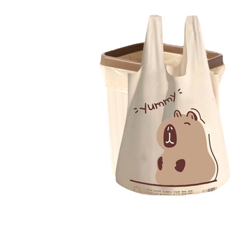 Naminiai šiukšlių maišai su kapibara karikatūriniu dizainu, didelis talpa, spausdintas logotipas, galima pritaikyti