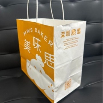 Kraft papīra dāvanu soma Mooncakes Mid-Autumn, nogādāšanas iepakojums ar pielāgotu drukāšanu, piemērota Jaungada dāvanai