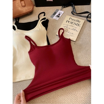 Női melegítő felső beépített kosaras melltartóval és párnával, kerek nyakú, egyrétegű, akril rost 70–80%, közepes súlyú 181–200 g/m²