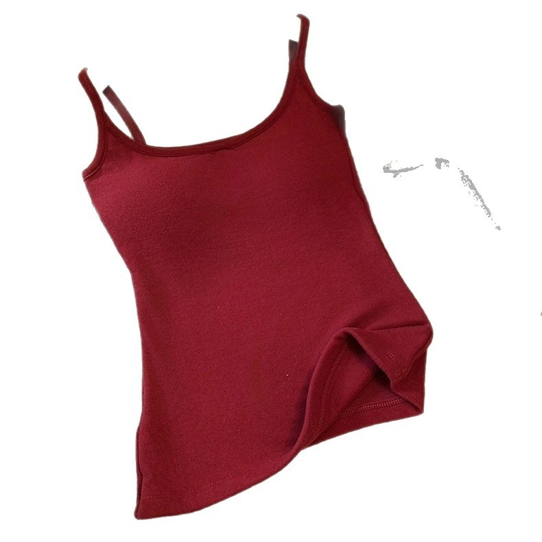 Női melegítő felső beépített kosaras melltartóval és párnával, kerek nyakú, egyrétegű, akril rost 70–80%, közepes súlyú 181–200 g/m²