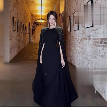 Rochie de seară cu paiete, mâneci lungi, tren lung, material spandex (paiete, mâneci lungi, tren lung, spandex, toamnă 2024)