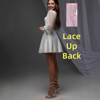 Rochie de mireasă în linie A, talie înaltă, fără mâneci, țesătură poliester 80–90%, toamna 2025