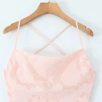 Ruha - Ujjatlan, hátsó kivágás, jacquard, poliészter-spandex, hosszú