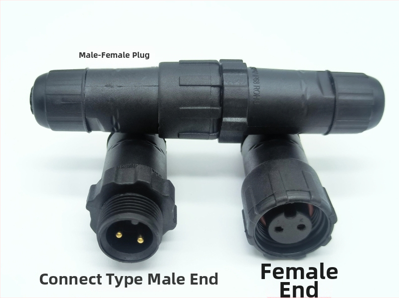 M14 водоустойчив авиационен конектор — щепсел и гнездо, 2–8 полюса, 220V, AC/DC интерфейс, медни контакти