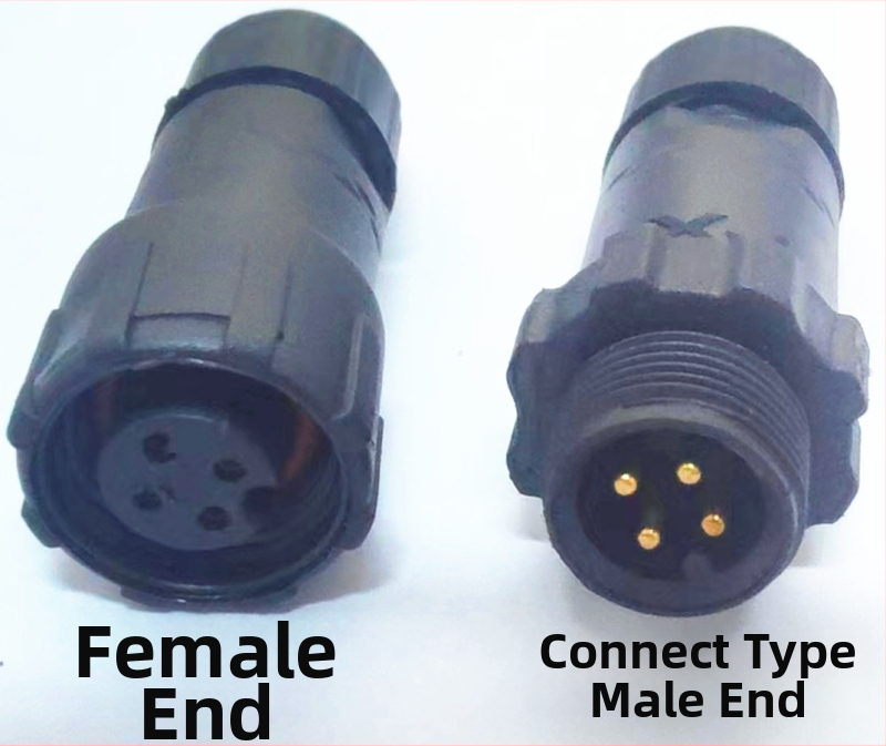 M14 водоустойчив авиационен конектор — щепсел и гнездо, 2–8 полюса, 220V, AC/DC интерфейс, медни контакти