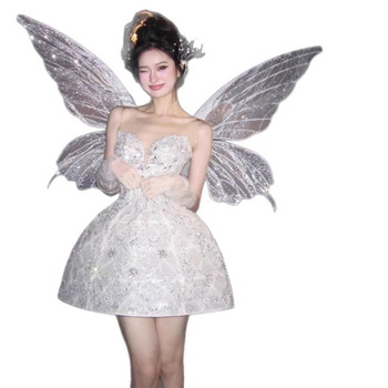 Ženska haljina bez rukava, visokim strukom, A-linijski kroj, kratka suknja, proljeće 2025