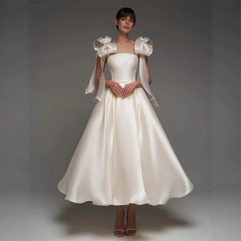 Poliester haljina A-linije, tanke naramenice, visok struk, midi duljina