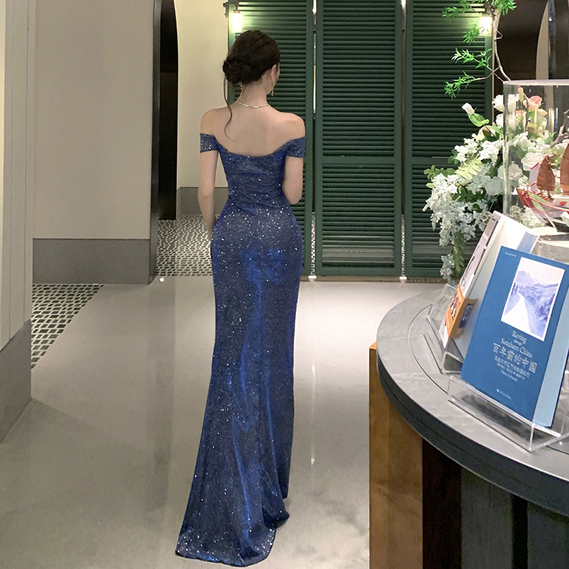 Haljina, camisole stil, bez rukava, duga haljina A-linije, visok struk, tkanina od poliestera i akrila