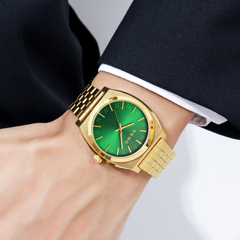 Uniszex kvarc karóra rozsdamentes acél tokkal és acél szíjjal, modell S078, vízálló 30 m, Márka SENO/Chenno