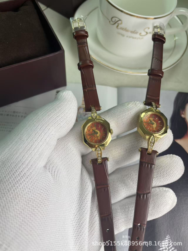 Ceas de damă cu mecanism quartz (Miyota Japan VX00), carcasă din oțel, curea din oțel fin, rezistență la apă 10 m, cadran oval, stil japonez vintage